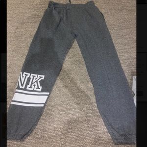 Grey VS scrunched leg sweats